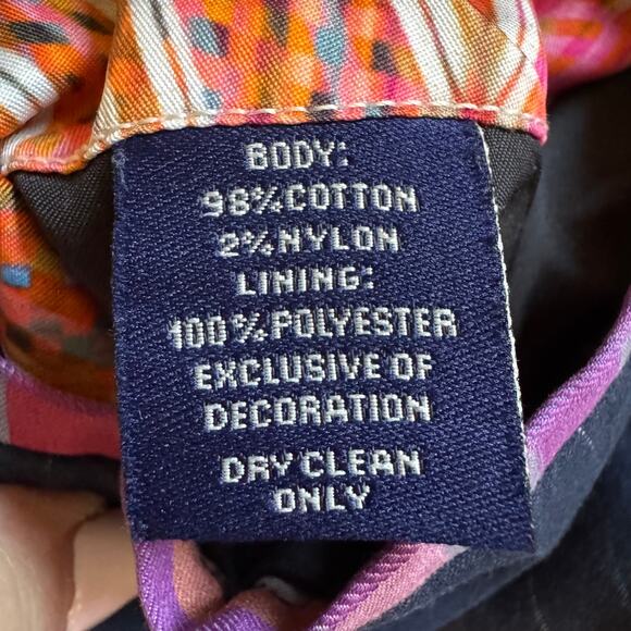 Robert Graham Navy Blue Pinstripe Mens Blazer Size Large EUC Sport Coat Preppy - Picture 8 of 13